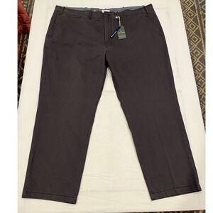 Mutual Weave Men's Big Tall Relaxed Straight Officer Chino Pants 52x30 Gray‎